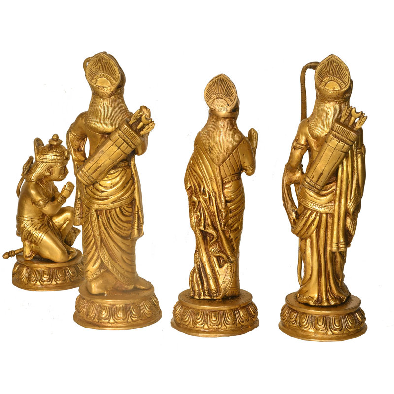 Ensemble de 4 statues Shri Rama Durbar