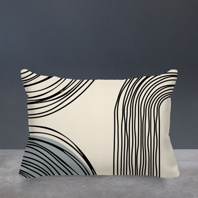 Cassie Lumbar Rectangular Indoor/Outdoor Pillow Cover & Insert