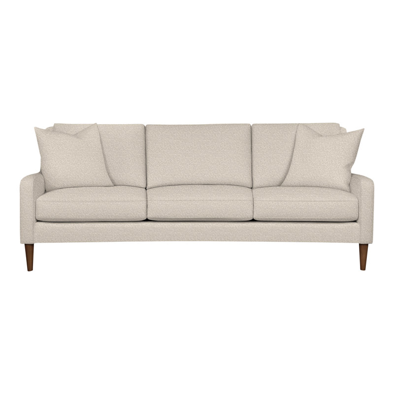 Canapé à accoudoirs carrés 86,5 po Ease, La Havane, 100% polyester vapeur Nadia