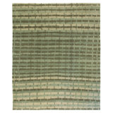 Designers Reserve Striped Area Rug in Green/White