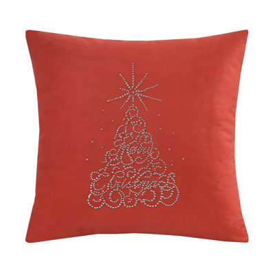 Seasonal Xmas Christmas Holiday Glowing Pattern Throw Pillow