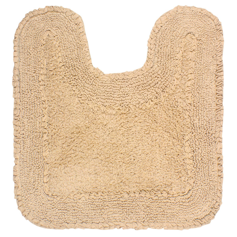 Aceyon 100% Cotton Contour Mat 20"x20", Linen