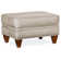Repose-pieds rectangulaire en cuir véritable de 28,5 po de largeur Reddish
