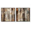 Cobbutown - Ensemble de 2 collages carrés abstraits-101865463-101865464