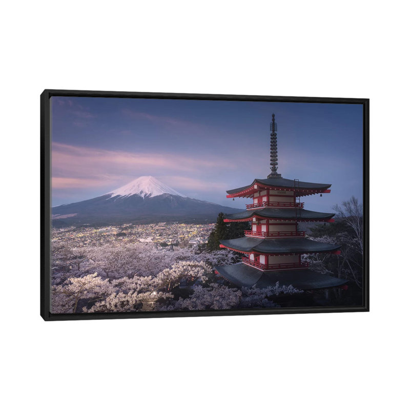 Spring In Japan XXIII by Daniel Kordan - Print on Canvas, 66.04 cm H x 45.72 cm W, Black Framed