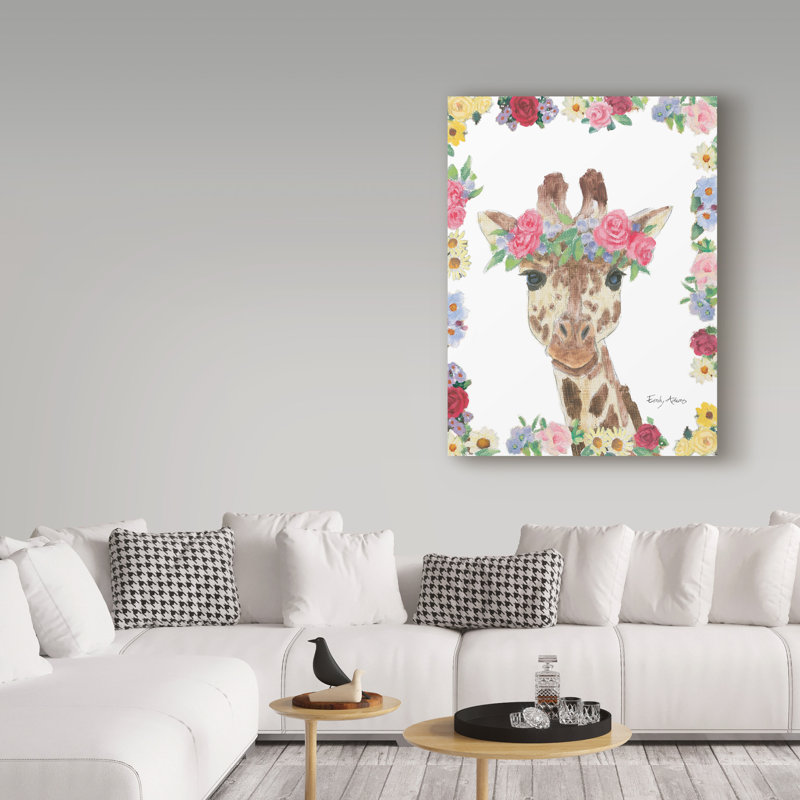 « fleur friends ii », art sur toile, H 19 po x l 14 po x P 2 po