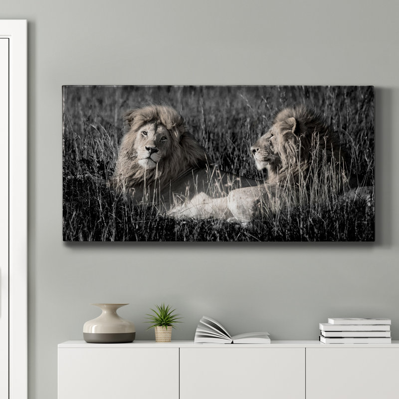 " Mara Lions ", 40" H x 20" W 1.5" D