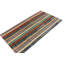Pasha Wool Striped Area Rug in Blue/Purple/Red