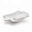 Vasque de salle de bain en céramique blanc laiteux de 61 cm (24 pouces) en forme de coquillage avec bonde préinstallé
