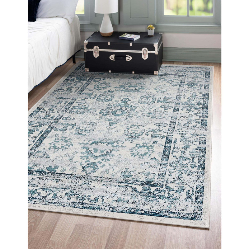 Tapis oriental Scanlon, Rectangle 4 pi 1 po x 6 pi 1 po, Ivoire ivoire