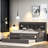 Wooden Daybed With Built-in Bookshelves, Three Storage Drawers And Trundle-1496711617