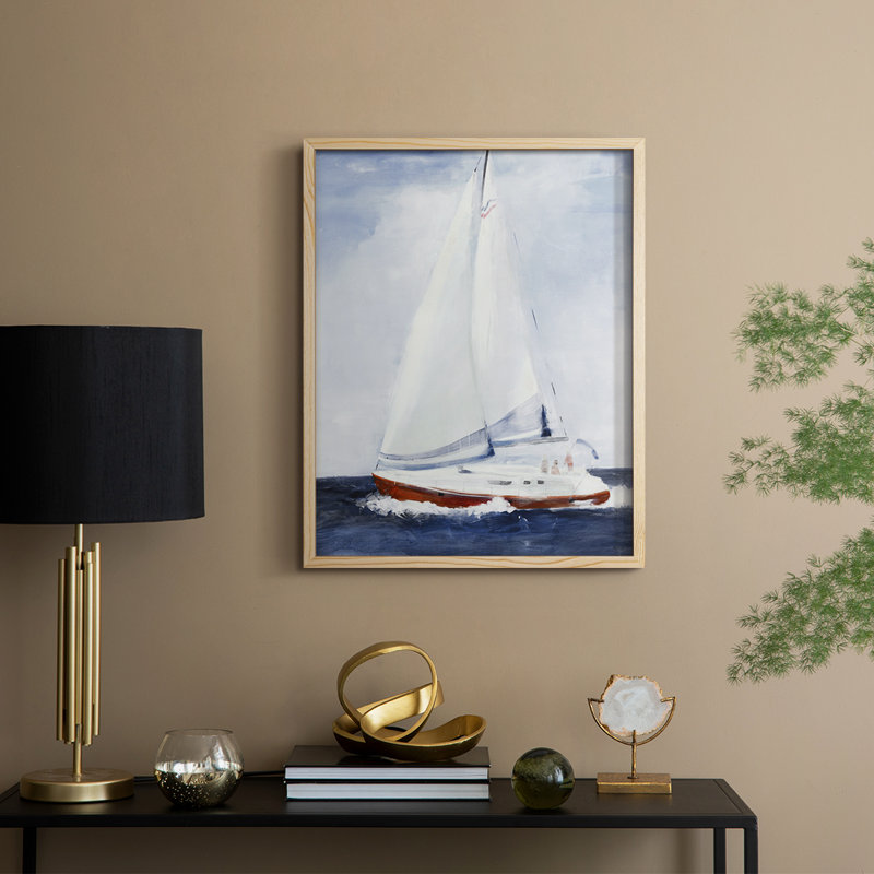 «Chassing the Sun Alt V30», reproduction encadrée - bois massif, Naturel, H 11 po x l 9 po
