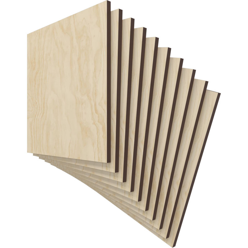 Planches en bois, Bouleau, H 11,75 po x l 11,75 po x P 0,38 po