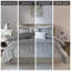 Édredon double / grand avec imprimé galaxie métallique gris et argent lune tendance