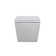 Dual-Flush Wall Hung White Toilet with Soft-Close Seat, Tank, Carrier System and Push Buttons