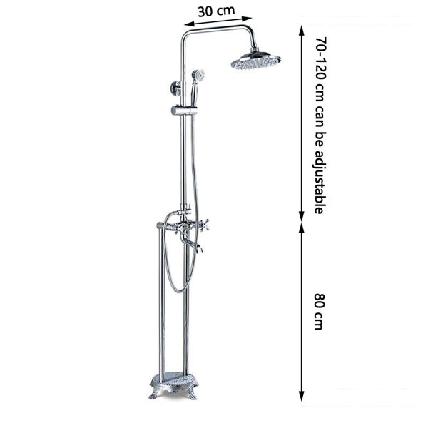 AlenArtWater Freestanding Bathtub Faucet Floor Mount Tub Filler with ...