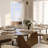 Modern Glass Dining Table with Pedestal Base, Rectangular Tempered Glass Top for 4-8-461409438-461409439