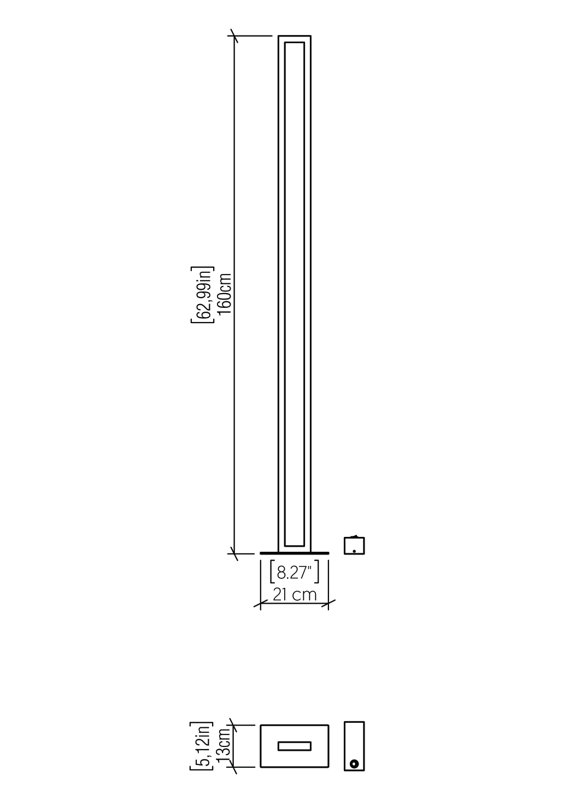 Frame LED Floor Lamp, Louro Freijó
