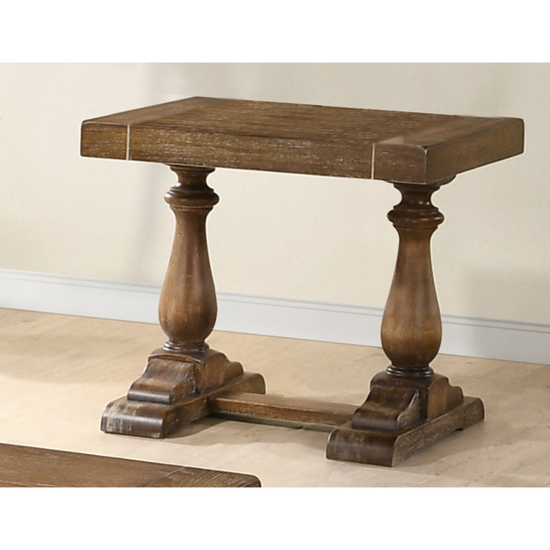 Kowal 24"Height Wood End Table (Driftwood) , Driftwood