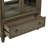 Arched Display Cabinet w/ Adjustable Shelves & LED Lighting