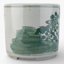 Pot de fleurs rond en porcelaine verte antique à motif floral