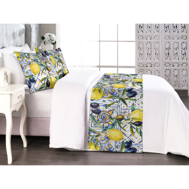 Ensemble de chemin de lit Ambesonne Citrus Nature Vibes
