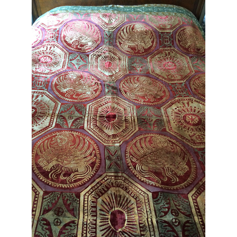 Venetian Ceiling Velvet Bedspread