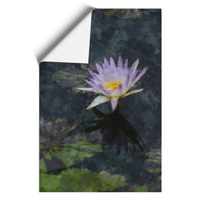 Pretty Water Lily Painting - Frameless Print