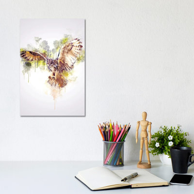Owl by Cornel Vlad - Wrapped Canvas Painting