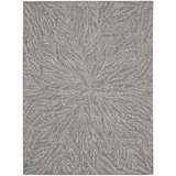 Michael Amini Floral Area Rug in Gray/White