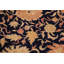 Tapis oriental bleu marine / beige / brun en laine noué à la main 9 pi 1 po x 12 pi 8 po Oswin