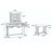 Unique Modern Bedroom Vanity Set W Stool Foldable Mirror Drawers Black Color Mdf Veneer 1Pc Vanity Set-1425421474