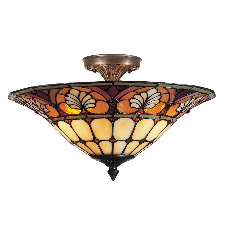 Solange Glass Semi Flush Mount