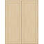 Porte intérieure battante en bois manufacturé 1 panneau Shaker-94493380-94493389-97019596