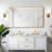 59"*35"Aluminum alloy fine-edged right-angle rectangular gold full-length mirror