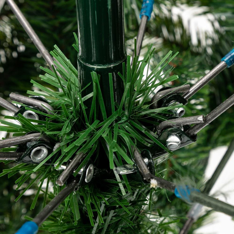 Sapin de noël artificiel blanc, H 6 pi