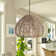 Amalia 12.75" 1-Light Natural Brown Rattan Pendant Light