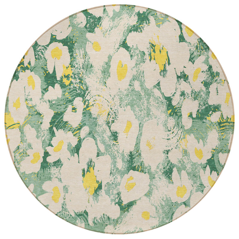 Tapis d'intérieur rond 8 po