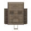 Grand lit escamotable avec bureau convertible, 2 tablettes latérales à 3 niveaux et supports de rangement supplémentaires, armoire murale pivotante en bois-180248672