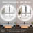 Venia Round Dimmable LED Anti-Fog Frameless Vanity Mirror -976192347