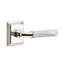 Select Round Passage (Hall & Closet) Door Lever with Square Rosette-204441376-204441377