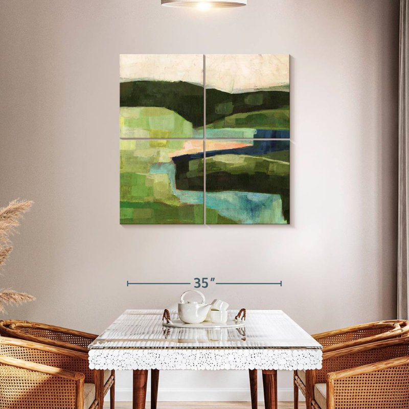 Avery Pastoral Patchwork II, 38" H x 38" W