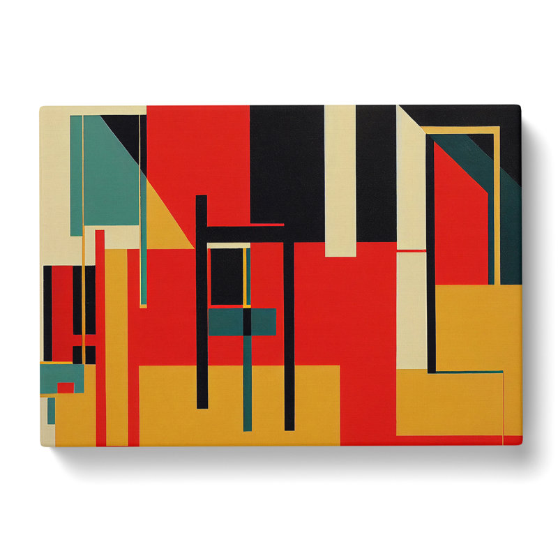 Bauhaus Vol.2 Abstract - Wrapped Canvas, 35cm H x 50cm W x 3cm D