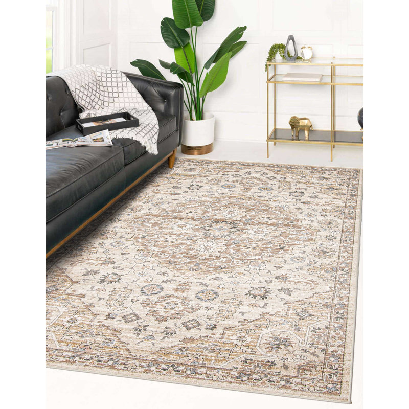 Tapis beige Arden, Rectangle de 5 pi x 8 pi