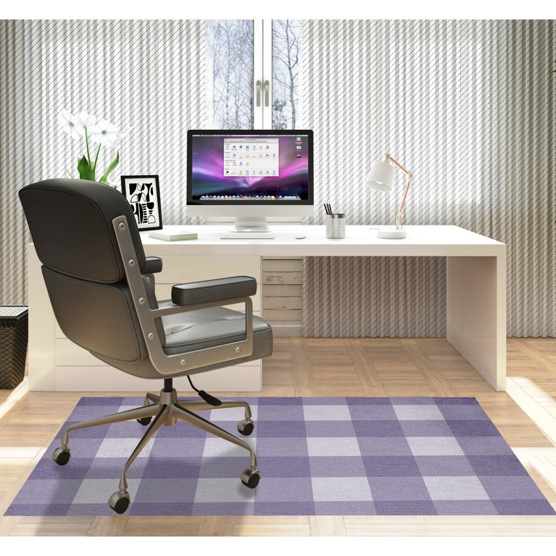 Tapis de chaise rectangulaire Chico, L 36 po x L 60 po, Iris