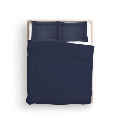 400TC Cotton Sateen Solid Duvet Cover Set