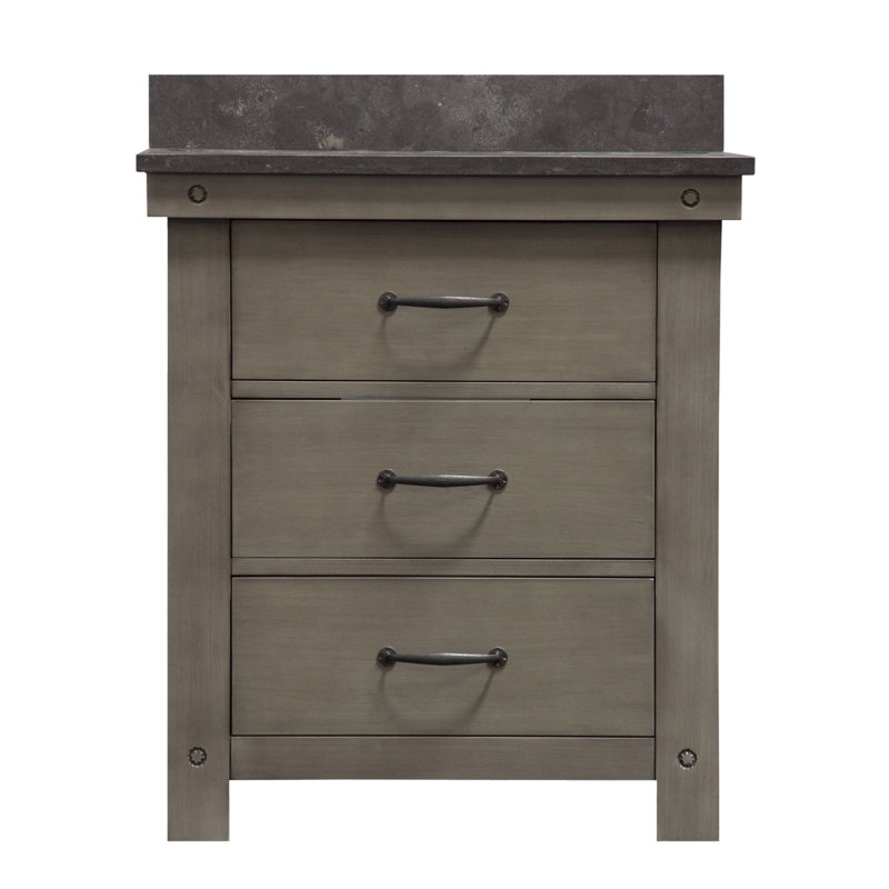 Jessen 30" Single Bathroom Vanity Set, Blue Limestone