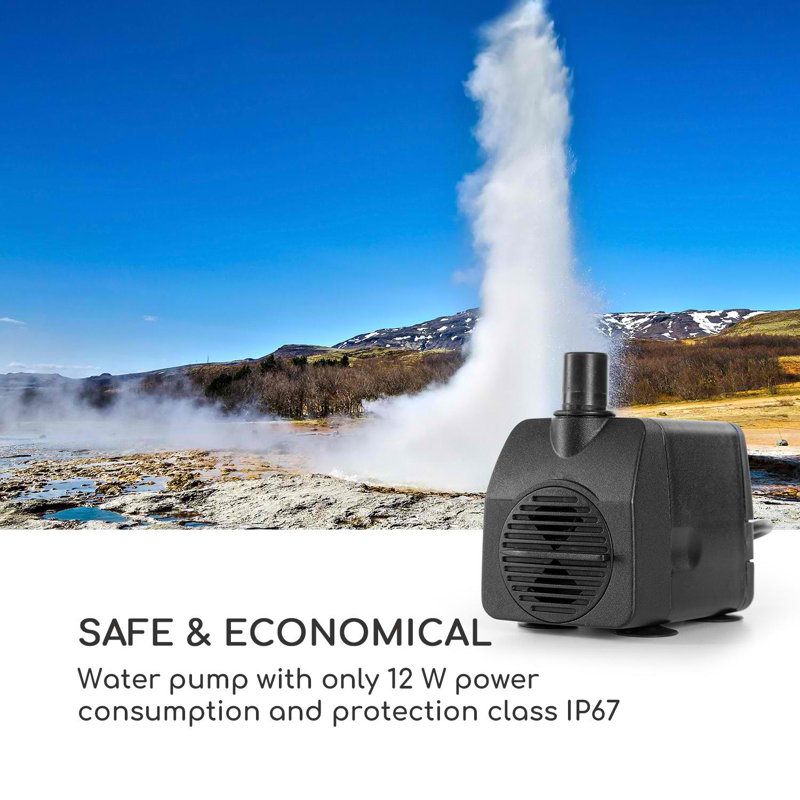 Metal Weather Resistant Floor Fountain with Light