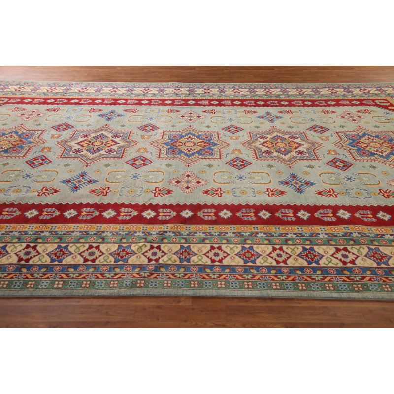 Geometric Kazak Large Oriental Rug 10x16