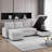 Modern U-Shaped Convertible Sofa Bed w/ Storage Chaises, USB Ports & Cup Holders-85035911